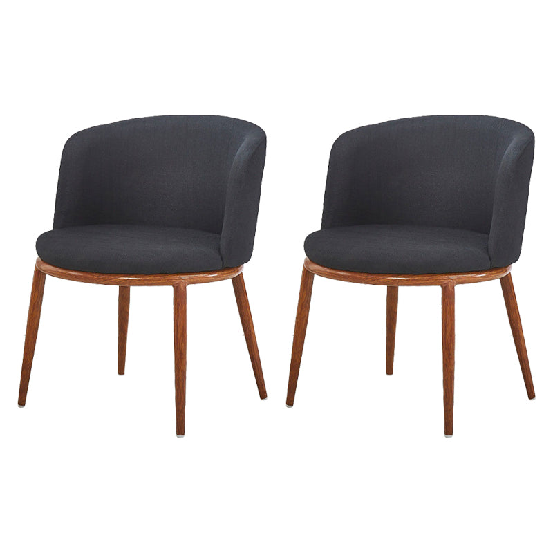 Fabric Dining Chair Modern Style Low Back Chair for Dining Room