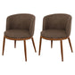 Fabric Dining Chair Modern Style Low Back Chair for Dining Room