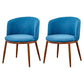 Fabric Dining Chair Modern Style Low Back Chair for Dining Room