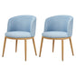 Fabric Dining Chair Modern Style Low Back Chair for Dining Room