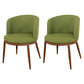 Fabric Dining Chair Modern Style Low Back Chair for Dining Room