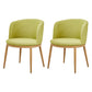 Fabric Dining Chair Modern Style Low Back Chair for Dining Room