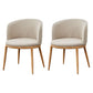 Fabric Dining Chair Modern Style Low Back Chair for Dining Room