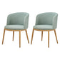 Fabric Dining Chair Modern Style Low Back Chair for Dining Room