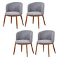 Fabric Dining Chair Modern Style Low Back Chair for Dining Room