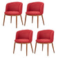 Fabric Dining Chair Modern Style Low Back Chair for Dining Room