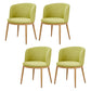 Fabric Dining Chair Modern Style Low Back Chair for Dining Room