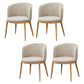 Fabric Dining Chair Modern Style Low Back Chair for Dining Room