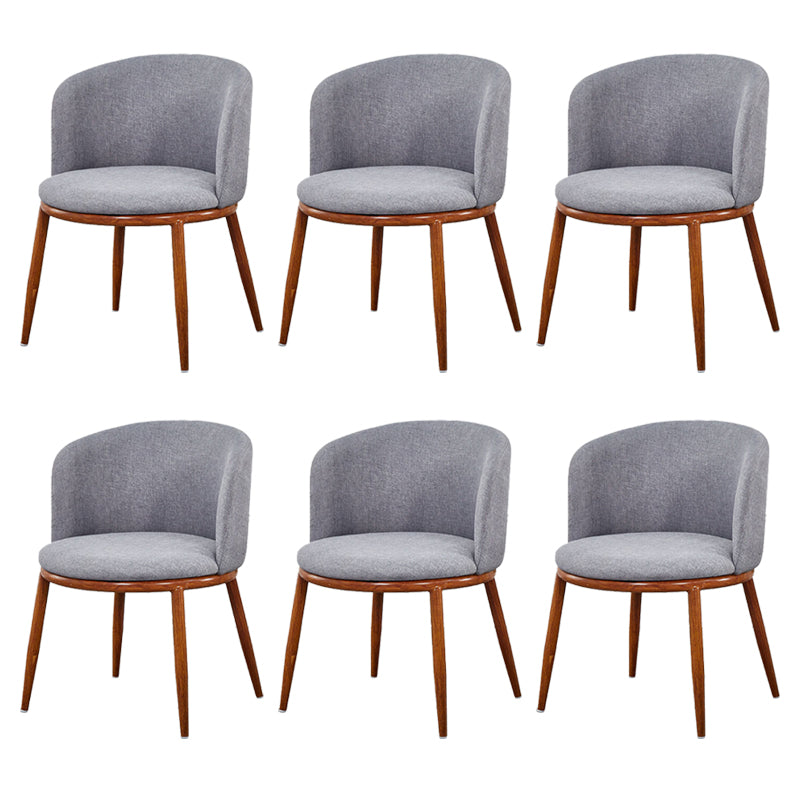 Fabric Dining Chair Modern Style Low Back Chair for Dining Room
