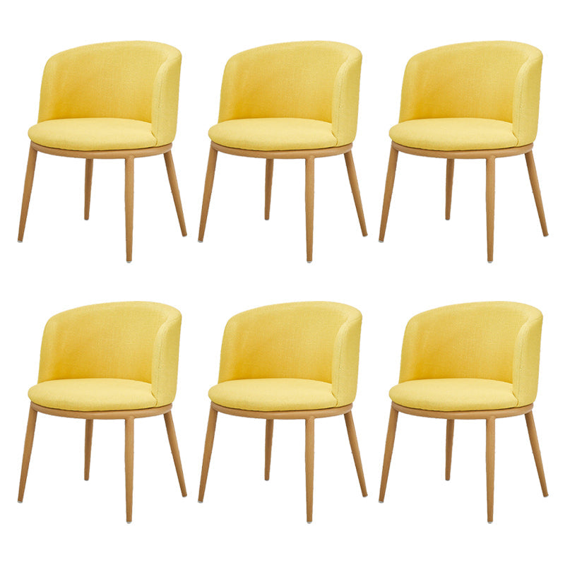 Fabric Dining Chair Modern Style Low Back Chair for Dining Room