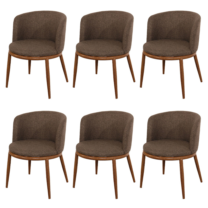 Fabric Dining Chair Modern Style Low Back Chair for Dining Room