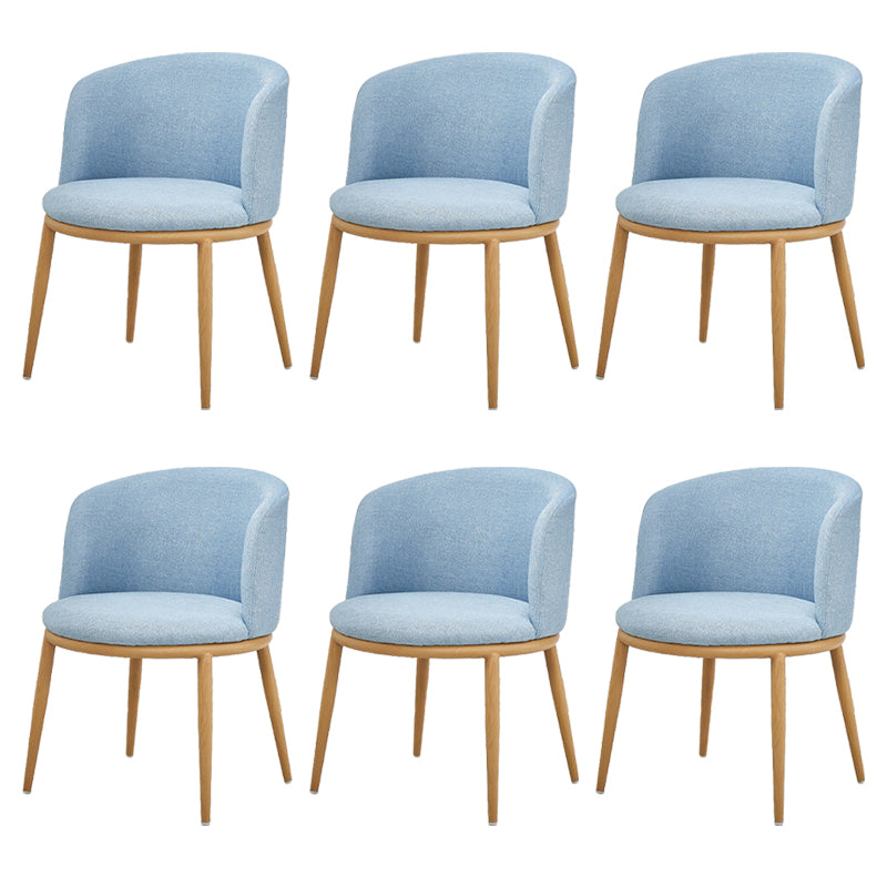 Fabric Dining Chair Modern Style Low Back Chair for Dining Room