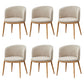 Fabric Dining Chair Modern Style Low Back Chair for Dining Room