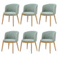 Fabric Dining Chair Modern Style Low Back Chair for Dining Room