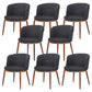 Fabric Dining Chair Modern Style Low Back Chair for Dining Room