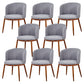 Fabric Dining Chair Modern Style Low Back Chair for Dining Room
