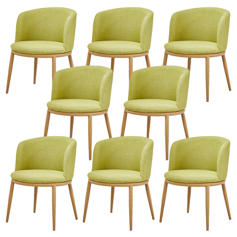 Fabric Dining Chair Modern Style Low Back Chair for Dining Room
