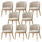 Fabric Dining Chair Modern Style Low Back Chair for Dining Room