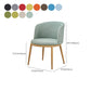 Fabric Dining Chair Modern Style Low Back Chair for Dining Room
