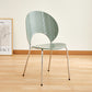 Nordic Metal Side Chair Low Back Armless Chair for Patio Use Light Green 1 Piece Clearhalo 'Dining Chairs' 'Dining Tables & Seating' 'dining_chair' 'furn' 'furn_dining_chair' 'Furniture' 'Kitchen & Dining Furniture' 6911177