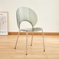 Nordic Metal Side Chair Low Back Armless Chair for Patio Use Smoke Gray 1 Piece Clearhalo 'Dining Chairs' 'Dining Tables & Seating' 'dining_chair' 'furn' 'furn_dining_chair' 'Furniture' 'Kitchen & Dining Furniture' 6911179