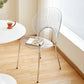 Nordic Metal Side Chair Low Back Armless Chair for Patio Use Clearhalo 'Dining Chairs' 'Dining Tables & Seating' 'dining_chair' 'furn' 'furn_dining_chair' 'Furniture' 'Kitchen & Dining Furniture' 6911182