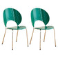 Nordic Metal Side Chair Low Back Armless Chair for Patio Use Green 2 Piece Set Clearhalo 'Dining Chairs' 'Dining Tables & Seating' 'dining_chair' 'furn' 'furn_dining_chair' 'Furniture' 'Kitchen & Dining Furniture' 6911188