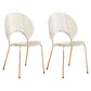 Nordic Metal Side Chair Low Back Armless Chair for Patio Use Clear 2 Piece Set Clearhalo 'Dining Chairs' 'Dining Tables & Seating' 'dining_chair' 'furn' 'furn_dining_chair' 'Furniture' 'Kitchen & Dining Furniture' 6911189