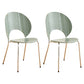 Nordic Metal Side Chair Low Back Armless Chair for Patio Use Light Green 2 Piece Set Clearhalo 'Dining Chairs' 'Dining Tables & Seating' 'dining_chair' 'furn' 'furn_dining_chair' 'Furniture' 'Kitchen & Dining Furniture' 6911190
