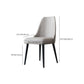 Nordic Metal Side Chair Parsons Armless Chair with Black Legs