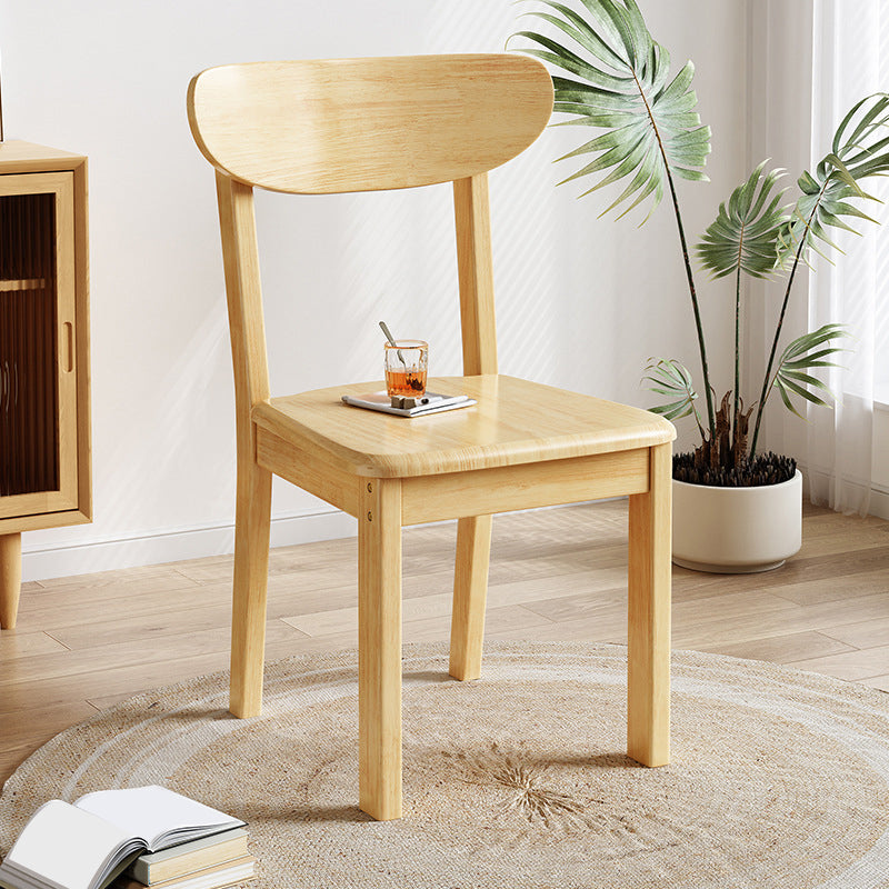 Massief houten eetkamerstoel Industriële stijl armloze stoel voor eetkamer