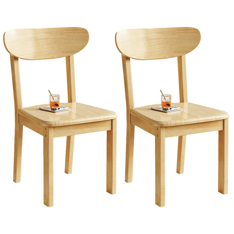 Massief houten eetkamerstoel Industriële stijl armloze stoel voor eetkamer