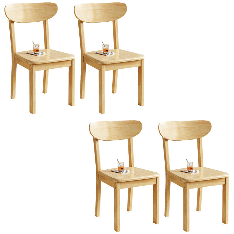 Massief houten eetkamerstoel Industriële stijl armloze stoel voor eetkamer