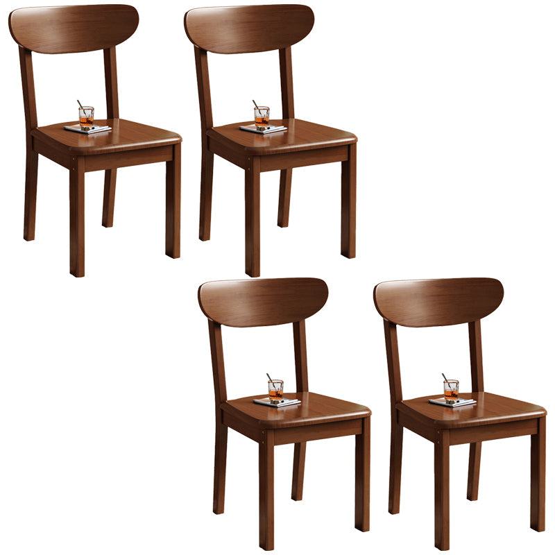 Massief houten eetkamerstoel Industriële stijl armloze stoel voor eetkamer
