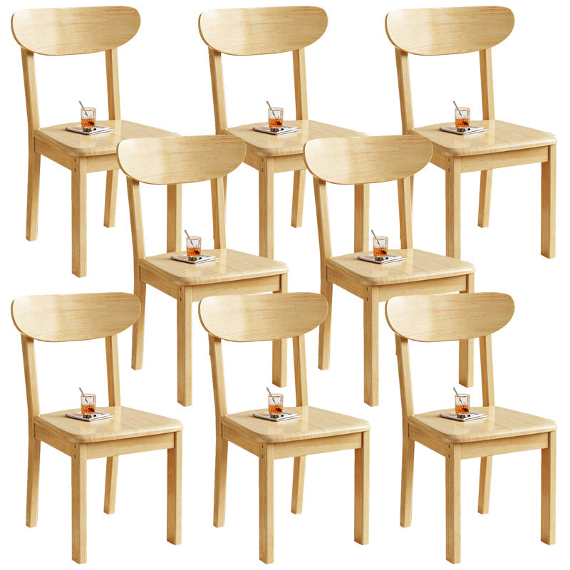 Massief houten eetkamerstoel Industriële stijl armloze stoel voor eetkamer