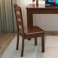 Solid Wood Dining Chair Industrial Style Ladder Back Armless Chair