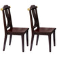 Solid Wood Dining Chair Industrial Style Ladder Back Armless Chair