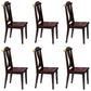 Solid Wood Dining Chair Industrial Style Ladder Back Armless Chair