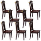 Solid Wood Dining Chair Industrial Style Ladder Back Armless Chair