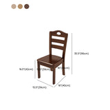 Sedia da pranzo in legno massiccio in stile industriale sedia a bracciole senza braccio