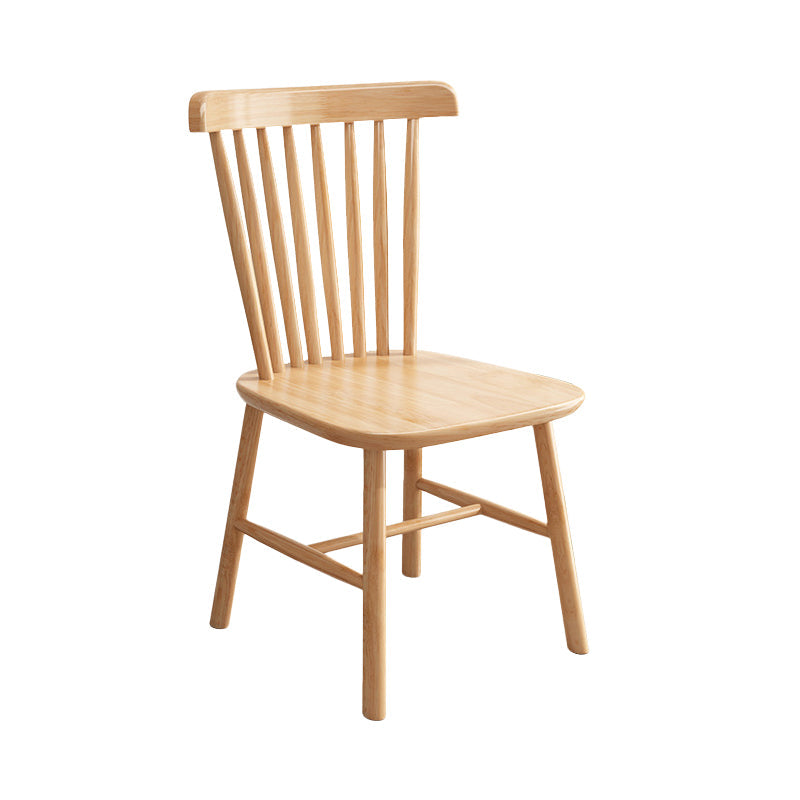Solid Wood Dining Chair Industrial Style Windsor Back Side Chair Natural 1 Piece Clearhalo 'Dining Chairs' 'Dining Tables & Seating' 'dining_chair' 'furn' 'furn_dining_chair' 'Furniture' 'Kitchen & Dining Furniture' 6911334