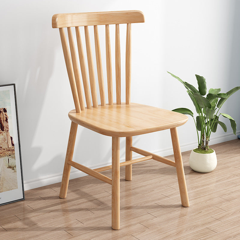 Solid Wood Dining Chair Industrial Style Windsor Back Side Chair Clearhalo 'Dining Chairs' 'Dining Tables & Seating' 'dining_chair' 'furn' 'furn_dining_chair' 'Furniture' 'Kitchen & Dining Furniture' 6911336