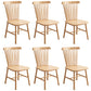 Solid Wood Dining Chair Industrial Style Windsor Back Side Chair Natural 6 Piece Set Clearhalo 'Dining Chairs' 'Dining Tables & Seating' 'dining_chair' 'furn' 'furn_dining_chair' 'Furniture' 'Kitchen & Dining Furniture' 6911346
