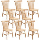 Solid Wood Dining Chair Industrial Style Windsor Back Side Chair Natural 8 Piece Set Clearhalo 'Dining Chairs' 'Dining Tables & Seating' 'dining_chair' 'furn' 'furn_dining_chair' 'Furniture' 'Kitchen & Dining Furniture' 6911349