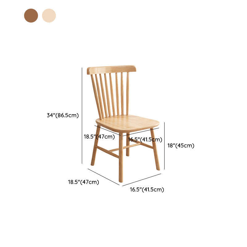 Solid Wood Dining Chair Industrial Style Windsor Back Side Chair Clearhalo 'Dining Chairs' 'Dining Tables & Seating' 'dining_chair' 'furn' 'furn_dining_chair' 'Furniture' 'Kitchen & Dining Furniture' 6911352