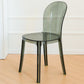 Modern Plastic Side Chair Modern Low Back Armless Chair for Dining Room Smoke Gray Non-Upholstered Chair(s) 1 Piece Clearhalo 'Dining Chairs' 'Dining Tables & Seating' 'dining_chair' 'furn' 'furn_dining_chair' 'Furniture' 'Kitchen & Dining Furniture' 6911355