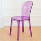 Modern Plastic Side Chair Modern Low Back Armless Chair for Dining Room Purple Non-Upholstered Chair(s) 1 Piece Clearhalo 'Dining Chairs' 'Dining Tables & Seating' 'dining_chair' 'furn' 'furn_dining_chair' 'Furniture' 'Kitchen & Dining Furniture' 6911359