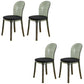 Modern Plastic Side Chair Modern Low Back Armless Chair for Dining Room Smoke Gray Upholstered Chair(s) 4 Piece Set Clearhalo 'Dining Chairs' 'Dining Tables & Seating' 'dining_chair' 'furn' 'furn_dining_chair' 'Furniture' 'Kitchen & Dining Furniture' 6911386