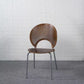 Metal Base Dining Chairs Industrial Style Open Back Armless Chair