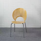 Metal Base Dining Chairs Industrial Style Open Back Armless Chair